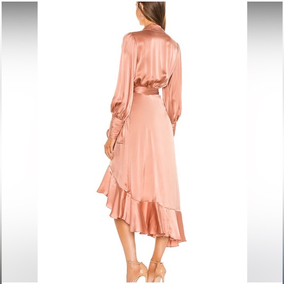 Zimmermann Silk Wrap Midi Dress, Size 1 (small) - Picture 2 of 12